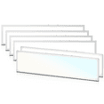 thumbnail image 1 of Mollie 6Pack 1x4 LED Flat Panel Recessed Light, 3 Color Selectable 3000K/4000K/5000K-4000LM Dimmable Drop Ceiling Light, 110LM/W, 1 of 11