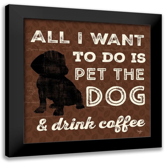 Mollie B. 12x12 Black Modern Framed Museum Art Print Titled - All I Want