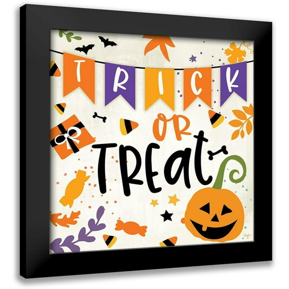 Mollie B. 12x12 Black Modern Framed Museum Art Print Titled - Trick or Treat