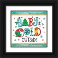 thumbnail image 1 of Mollie B. 12x12 Black Ornate Wood Framed with Double Matting Museum Art Print Titled - Baby Its Cold, 1 of 4