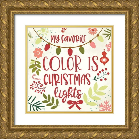 Mollie B. 12x12 Gold Ornate Wood Framed with Double Matting Museum Art Print Titled - My Favorite Color