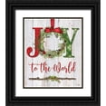 thumbnail image 1 of Mollie B. 12x14 Black Ornate Wood Framed with Double Matting Museum Art Print Titled - Joy to the World, 1 of 4