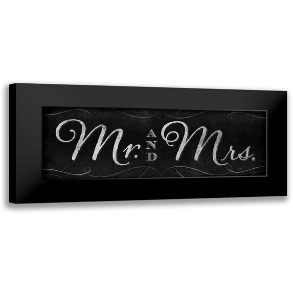 Mollie B. 14x7 Black Modern Framed Museum Art Print Titled - Mr. and Mrs.