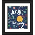 thumbnail image 1 of Mollie B. 15x17 Black Ornate Wood Framed with Double Matting Museum Art Print Titled - Jingle All the Way, 1 of 4