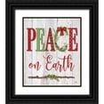 thumbnail image 1 of Mollie B. 15x17 Black Ornate Wood Framed with Double Matting Museum Art Print Titled - Peace on Earth, 1 of 4