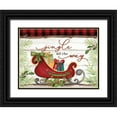thumbnail image 1 of Mollie B. 18x15 Black Ornate Wood Framed with Double Matting Museum Art Print Titled - Jingle All the Way, 1 of 4