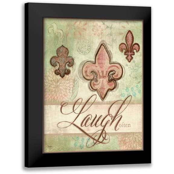 Mollie B. 19x24 Black Modern Framed Museum Art Print Titled - Laugh Often