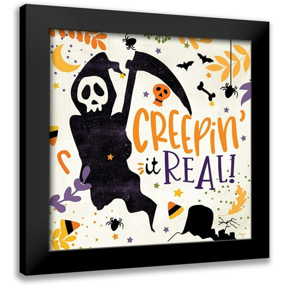 Mollie B. 20x20 Black Modern Framed Museum Art Print Titled - Creepin it Real!
