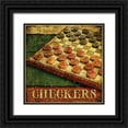 thumbnail image 1 of Mollie B. 20x20 Black Ornate Wood Framed with Double Matting Museum Art Print Titled - Checkers, 1 of 4