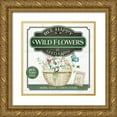 thumbnail image 1 of Mollie B. 20x20 Gold Ornate Wood Framed with Double Matting Museum Art Print Titled - Bee Happy Wildflowers, 1 of 4