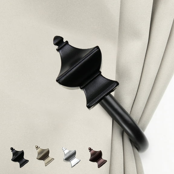Mollie Curtain Rod Holdback - Black,(5714-032)