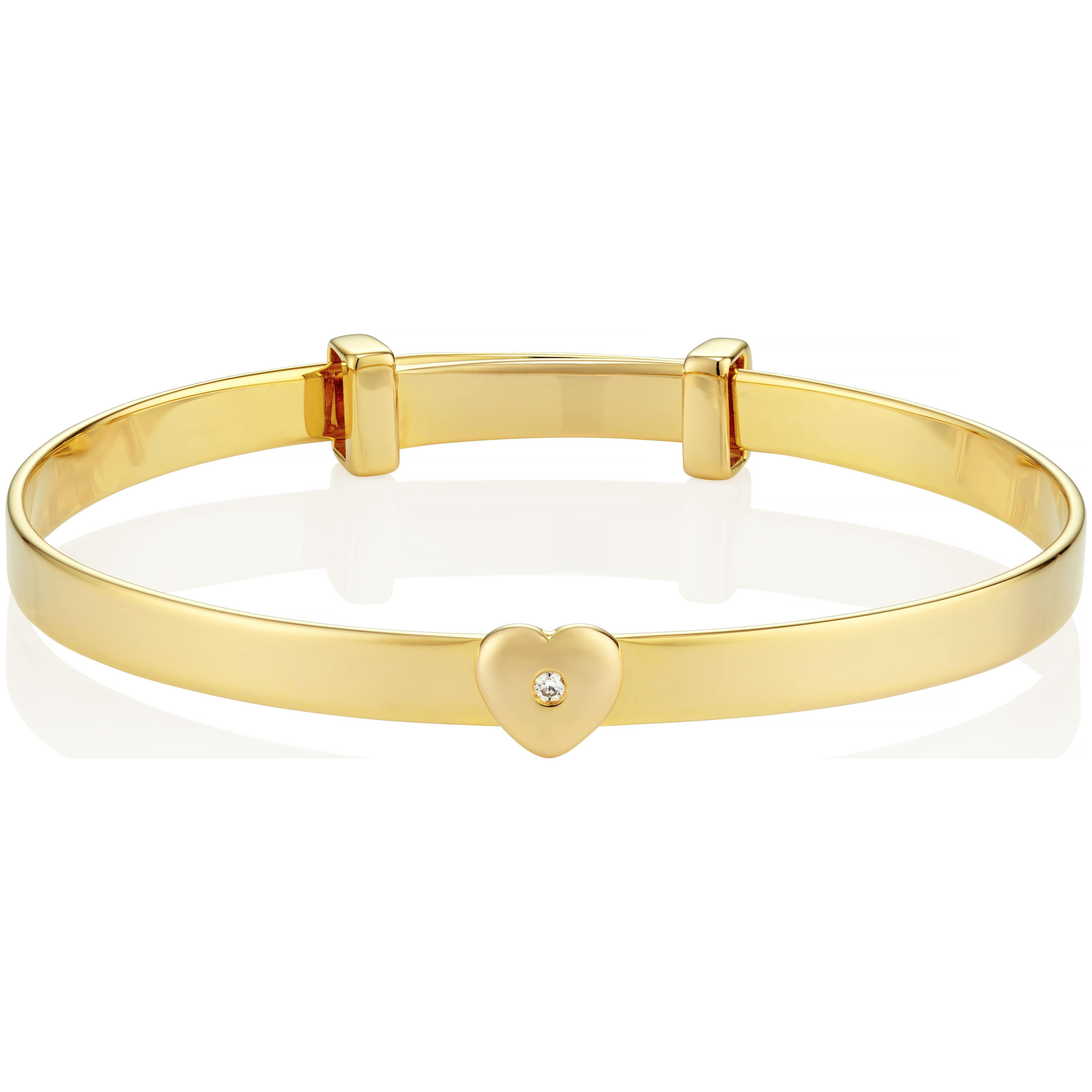 Molly B London 18ct Gold Vermeil Sterling Silver & Diamond Baby Love