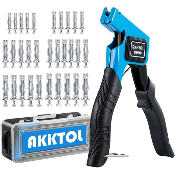 Molly Bolts For Drywall & Plaster Walls (0.12"-1.28"), Easy To Use With Setting Tool, 36 PCS Heavy-Duty Hollow Wall Anchors In 6 Sizes, Holds Up To 65 LBs, Includes Storage Box