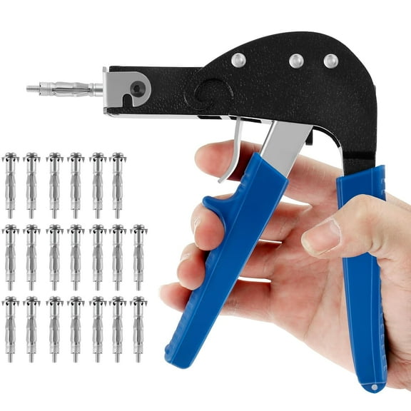 Molly Bolts for Drywall Plaster Walls, Heavy Duty Hollow Wall Anchors with 20Pcs M4 x 38 Metal Plasterboard Fixings Kit M4 M5 M6 Mixed Screw Hollow Cavity Plasterboard