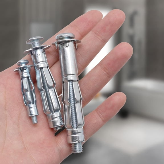 Molly Bolts, Metal Drywall Anchors, Heavy Duty Zinc Plated Steel Molly Bolt (M4-32)