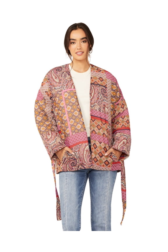 Women's Livia Patchwork Shacket - LA1438BN US