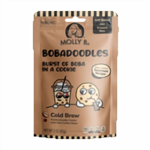 Molly Bz Cold Brew Bobadoodles - Mini Shortbread Cookies with Boba (6 pack)