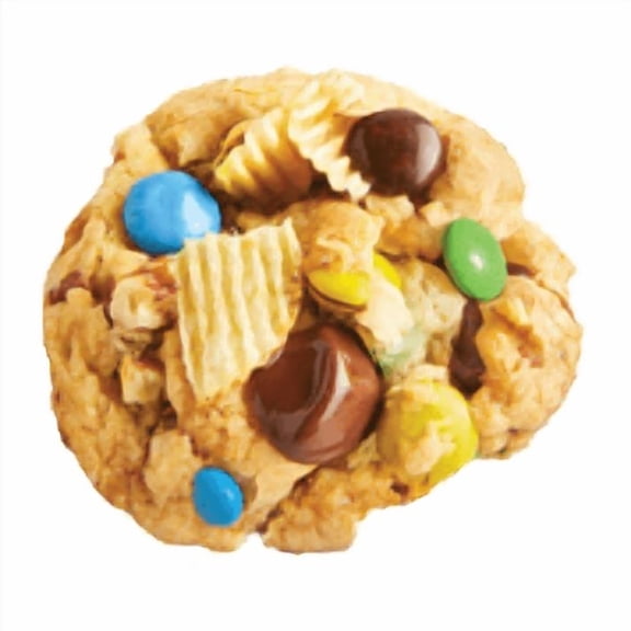 Molly Bz Snack Master Cookie - Candy Coated Chocolates and Potato Chip (Pack of Five, 2oz cookies)