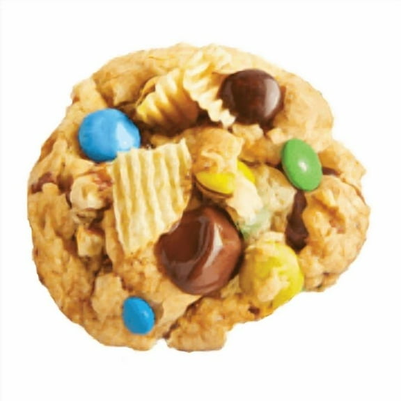 Molly Bz Snack Master Cookie - Candy Coated Chocolates and Potato Chip (Pack of Four, 3.5 oz cookies)