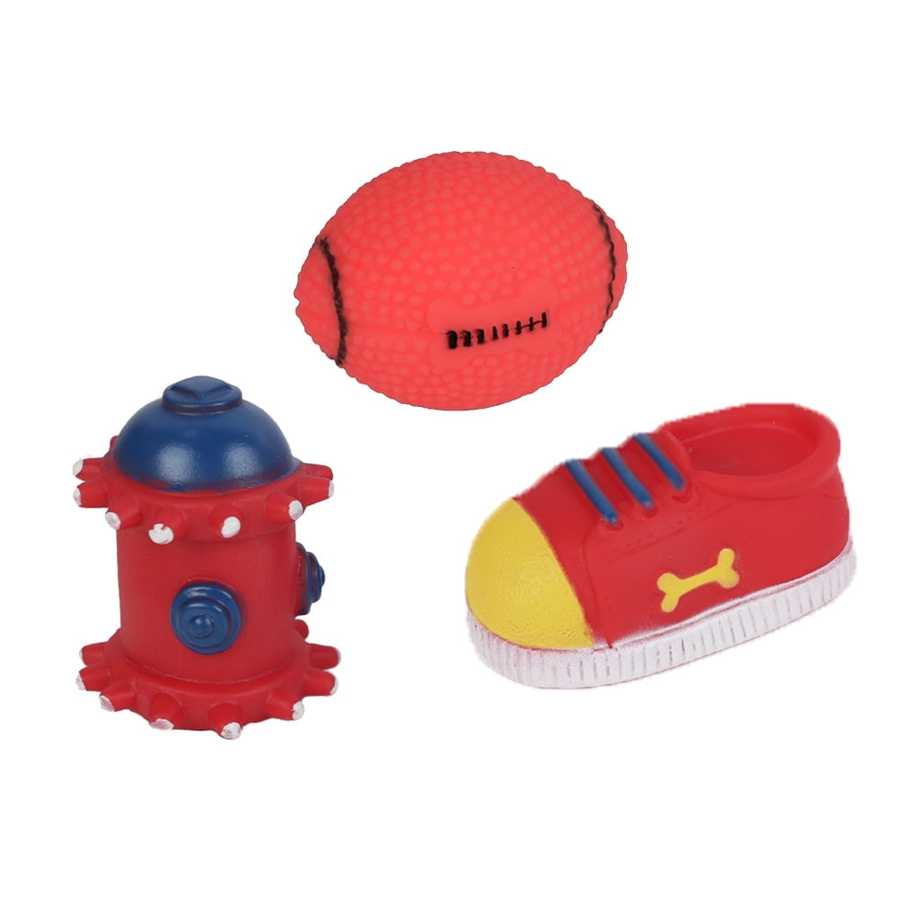 Molly & Mo Red Dog Toy - Set of 3 - Walmart.com