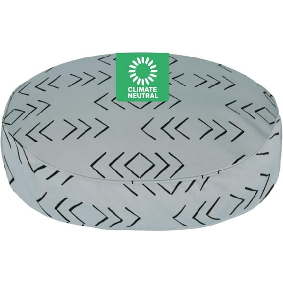 Molly Mutt Medium to Large Dog Bed Cover - Reflections Print - Measures 36” x 5’’ - 100% Cotton - Durable - Breathable - Sustainable - Machine Washable Dog Bed Cover