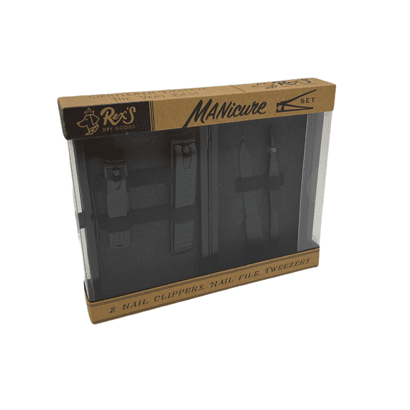 Molly & Rex Men's Manicure Set, Boxer