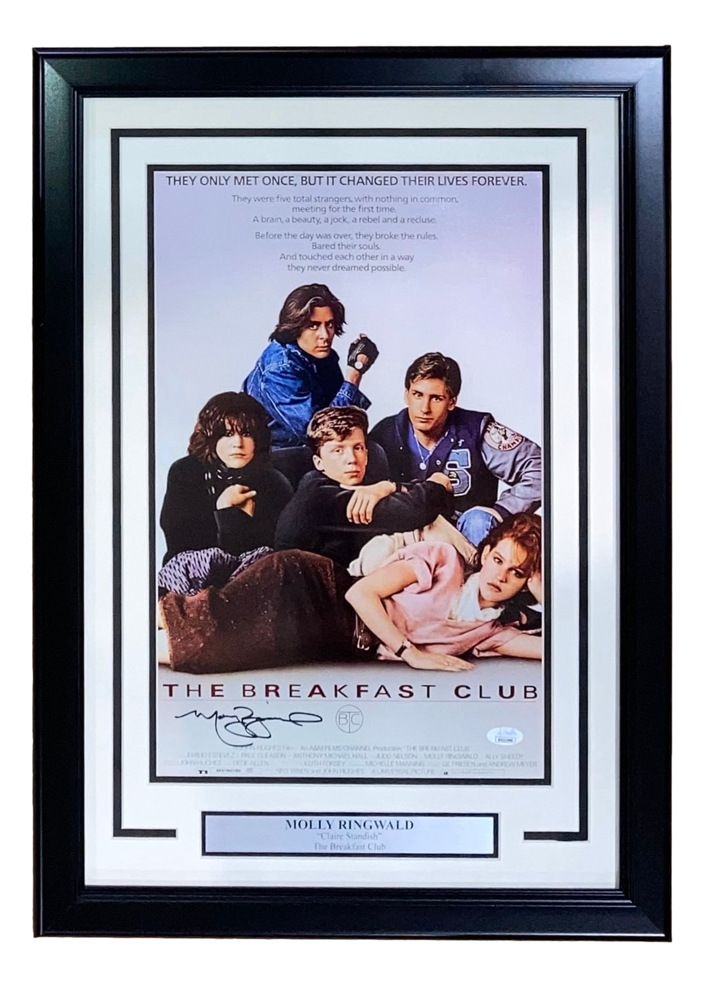 Molly Ringwald Signed Framed 11x17 The Breakfast Club Movie Poster molly-ringwald-signed-framed-11x17-the-breakfast-club-movie-poster