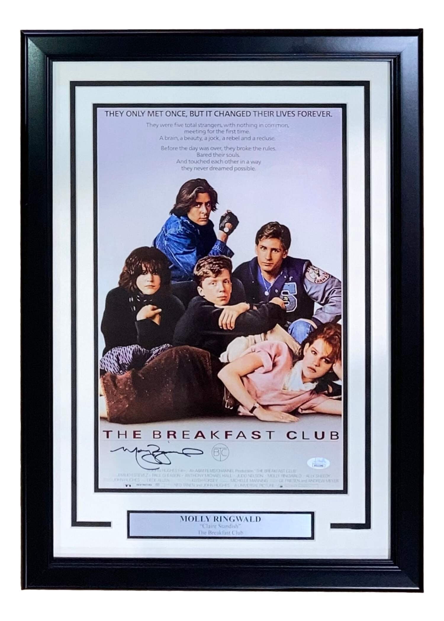 molly-ringwald-signed-framed-11x17-the-breakfast-club-movie-poster