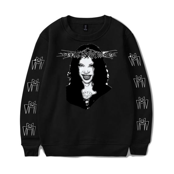 Molly Santana FACE crew neck sweatshirt Merch Long sleeve Fashion Casual Hooded Sweatshirts