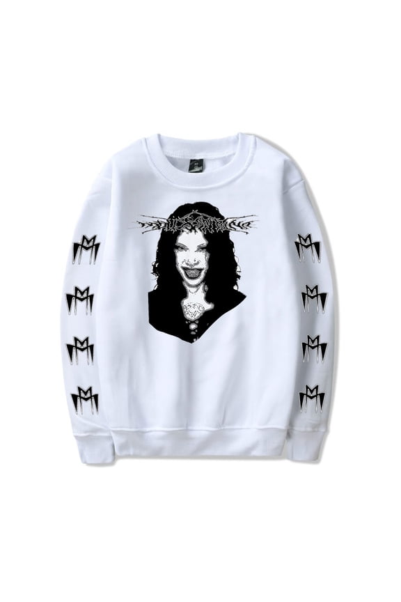 Molly Santana FACE crew neck sweatshirt Merch Long sleeve Fashion Casual Hooded Sweatshirts