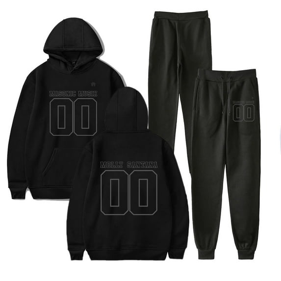 Molly Santana Masonic Musik Merch Hoodie and SWEATPANTS set pop print Unisex Casual Street Clothing