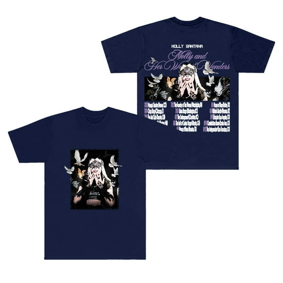 Molly Santana Molly And Her Week Of Wonders Tour T-Shirts Women Men HipHop Short Sleeve Tee