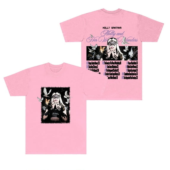 Molly Santana Molly And Her Week Of Wonders Tour T-Shirts Women Men HipHop Short Sleeve Tee