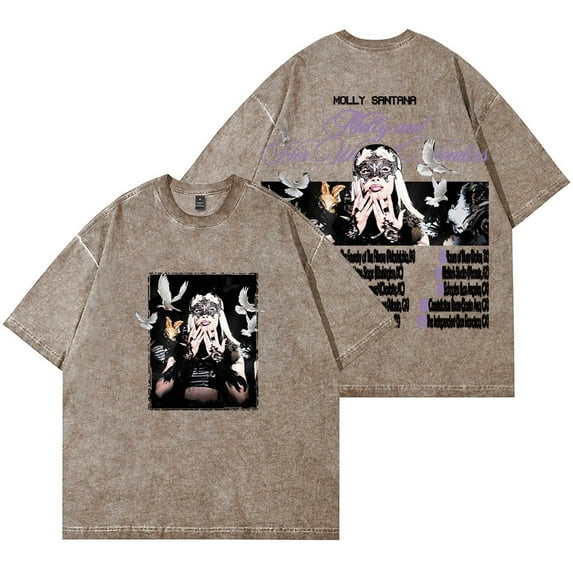 Molly Santana Molly And Her Week Of Wonders Tour Wash T-Shirts Unisex Cotton Short Sleeve Tee