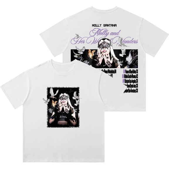 Molly Santana Molly And Her Week Of Wonders Tour Wash T-Shirts Unisex Cotton Short Sleeve Tee
