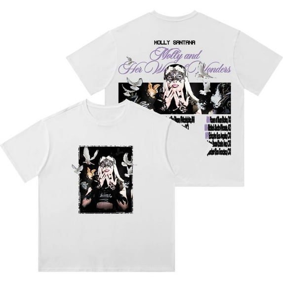 Molly Santana Molly And Her Week Of Wonders Tour Wash T-Shirts Unisex Cotton Short Sleeve Tee