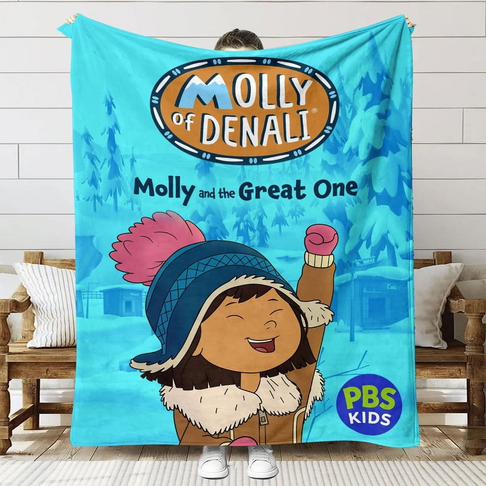 Molly of Denali Throw Blanket Gifts for Fans Lover Girls Boys Women Present Hoodie Him Bed 40"x50"