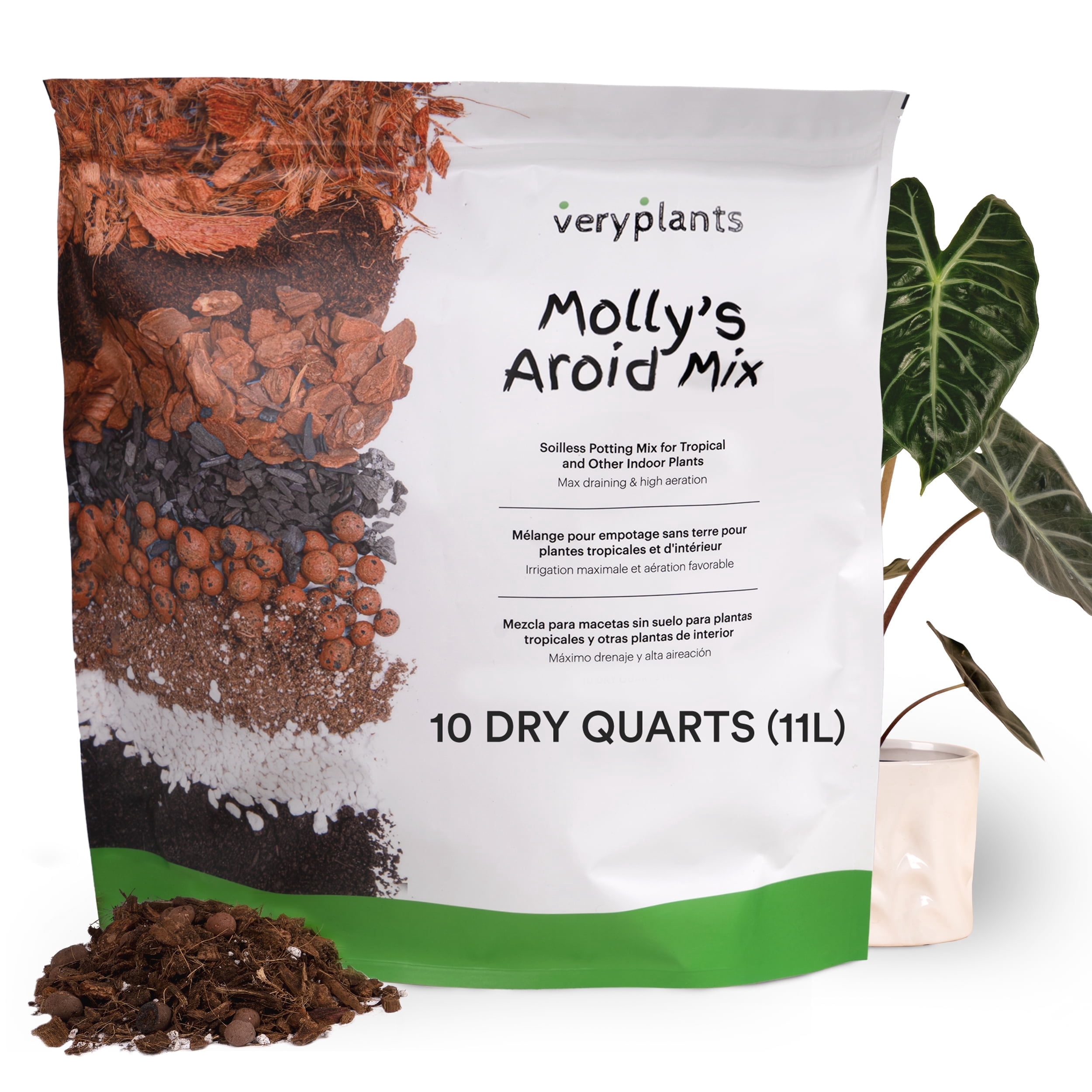 Molly's Aroid Mix - A Premium Tropical Plant Soilless Potting Mix by ...