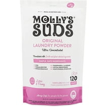 Molly's Suds Laundry Detergent Powder | Gentle for Sensitive Skin | Earth-Derived Ingredients | 120 Loads (Lotus & Peony)