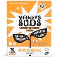 thumbnail image 1 of Molly’s Suds Laundry Detergent Sheets | Gentle on Sensitive Skin, Stain-Fighting | Liquidless & Plastic-Free Packaging | 70 Loads (Citrus Grove), 1 of 7
