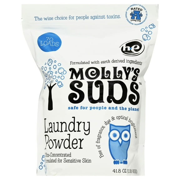 Molly's Suds Laundry Powder Peppermint 70 Loads 47 Ounce (Pack Of 6)