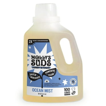 Molly's Suds Natural Liquid Laundry Detergent | High Efficiency (HE) | Ocean Mist - 100 Loads