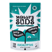 Molly's Suds Original Laundry Detergent Powder | Earth-Derived Ingredients | 120 Load (Eucalyptus)