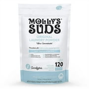 Molly's Suds Original Laundry Detergent Powder | Earth-Derived Ingredients | 120 Load (Eucalyptus)