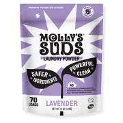 Molly's Suds Original Laundry Detergent Powder | Gentle for Sensitive Skin, Stain Fighting | 70 Loads (Lavender)