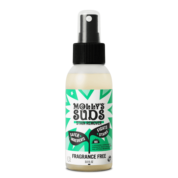 Molly's Suds Stain Remover Spray | Great for Baby & Pet Stains | Fragrance Free, 3 Fl Oz