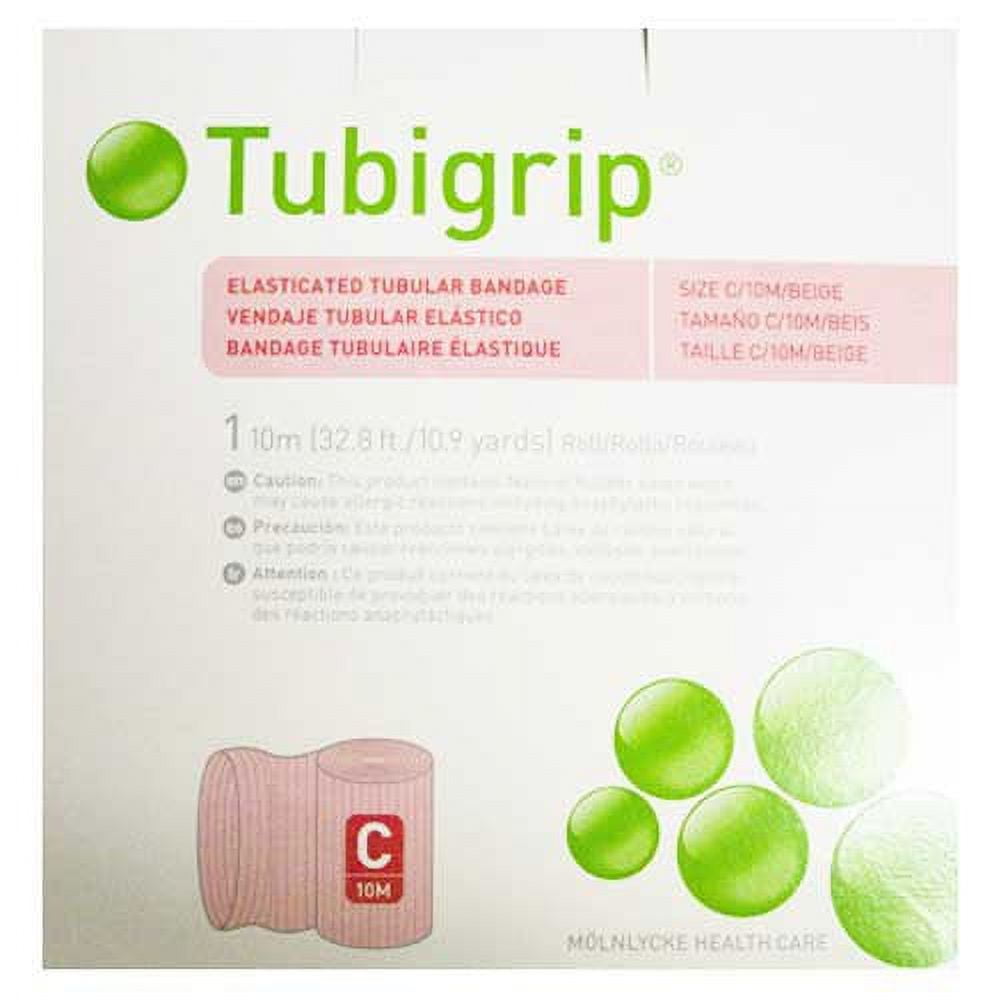 Molnlycke 1443 Tubigrip Tubular Bandage Size C Natural 2¾ in. x 10M (Each)