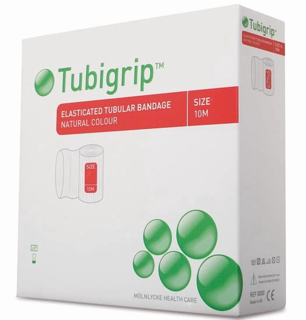 Molnlycke 1452 Tubigrip Tubular Bandage Size F Beige 4 in. x 10M (Pack of 3)
