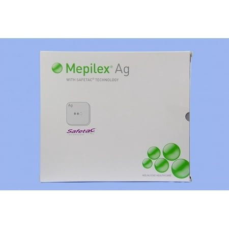 Molnlycke 287300 Mepilex Foam Dressing AG 6 in. x 6 in. (Box of 5)