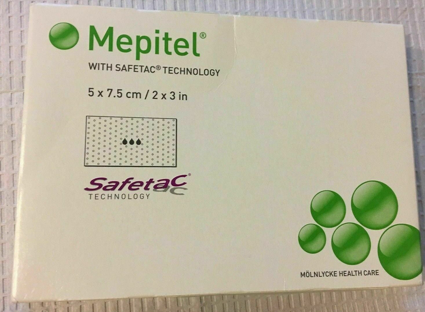 Molnlycke 290599 Mepitel Silicone Dressing 2 in. x 3 in. (Case of 50 ...